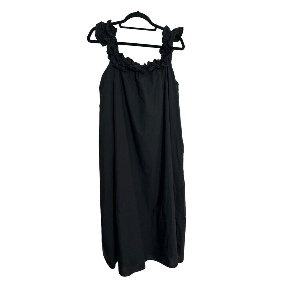 Tuckernuck Hyacinth House Black Maria MIDI Dress Md